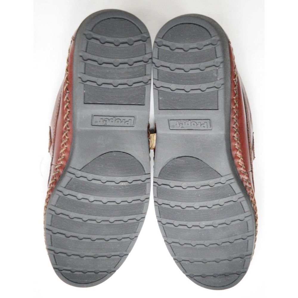 Propet Cafe Brown Leather Mary Jane Loafers 9 (AA) - Picture 7 of 8